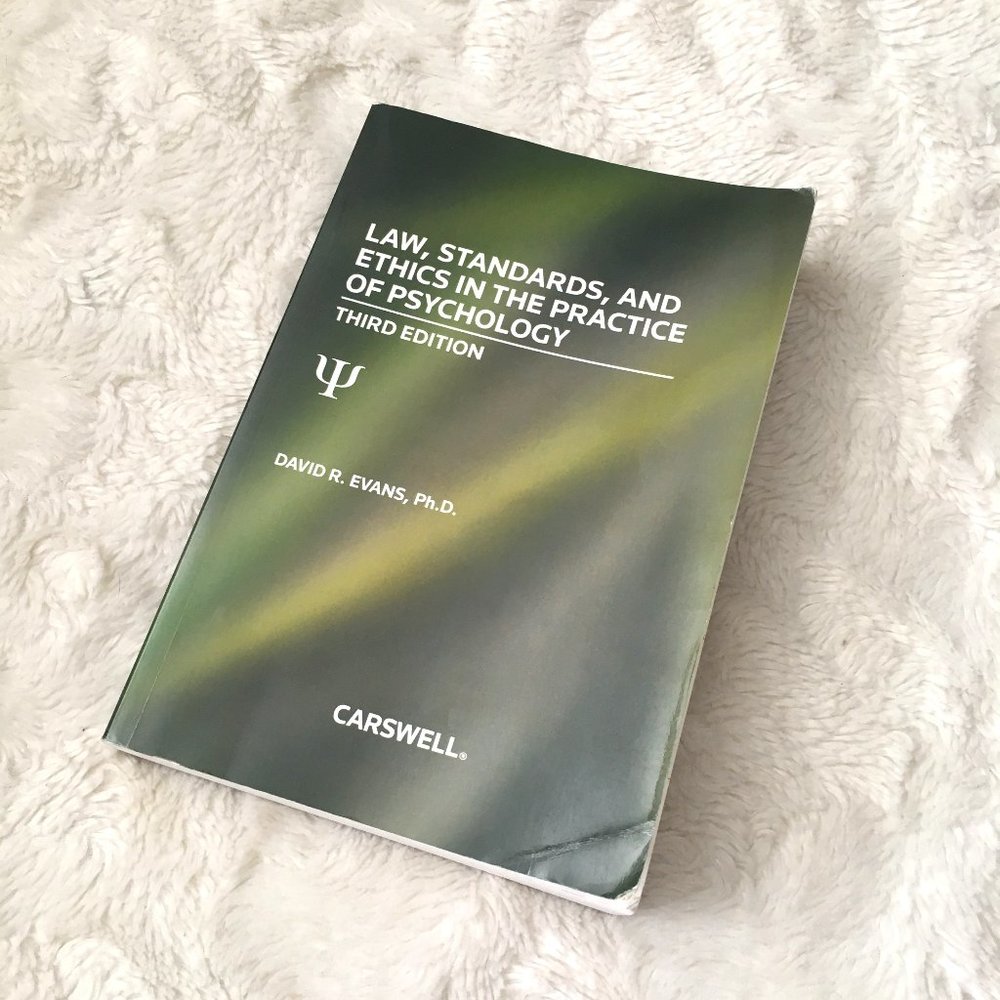 VTG 'Law Standards and Ethics in the Practice of Psychology' Evans 4th Ed
